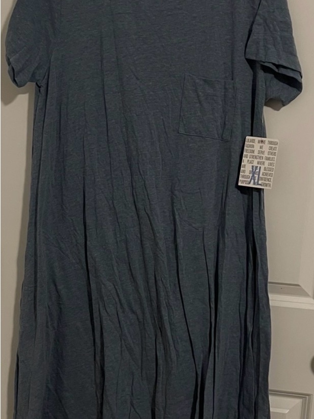LuLaRoe Carly High Low Women’s Dress in Slate Blue